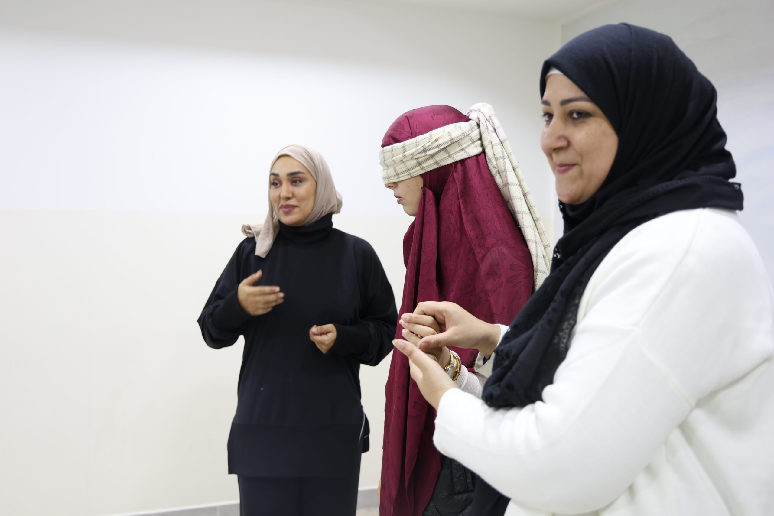 USAL University students participate in an interactive campus session on etiquette in dealing with persons with special needs in Lebanon.