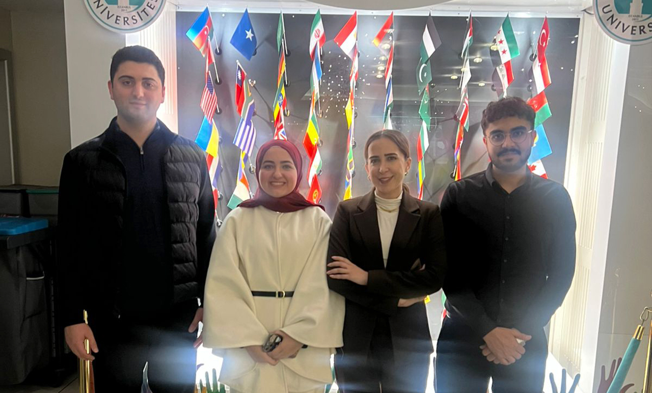 USAL University delegation from Lebanon during an academic visit to Üsküdar University campus in Turkey to strengthen exchange programs and Erasmus+ cooperation.