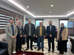 USAL University delegation during an official visit to the Office of the Minister of Public Health in Lebanon