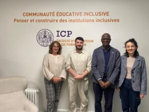 Representatives of USAL University in Lebanon during an institutional visit to the Catholic University of Paris to strengthen academic cooperation and international higher education partnerships.